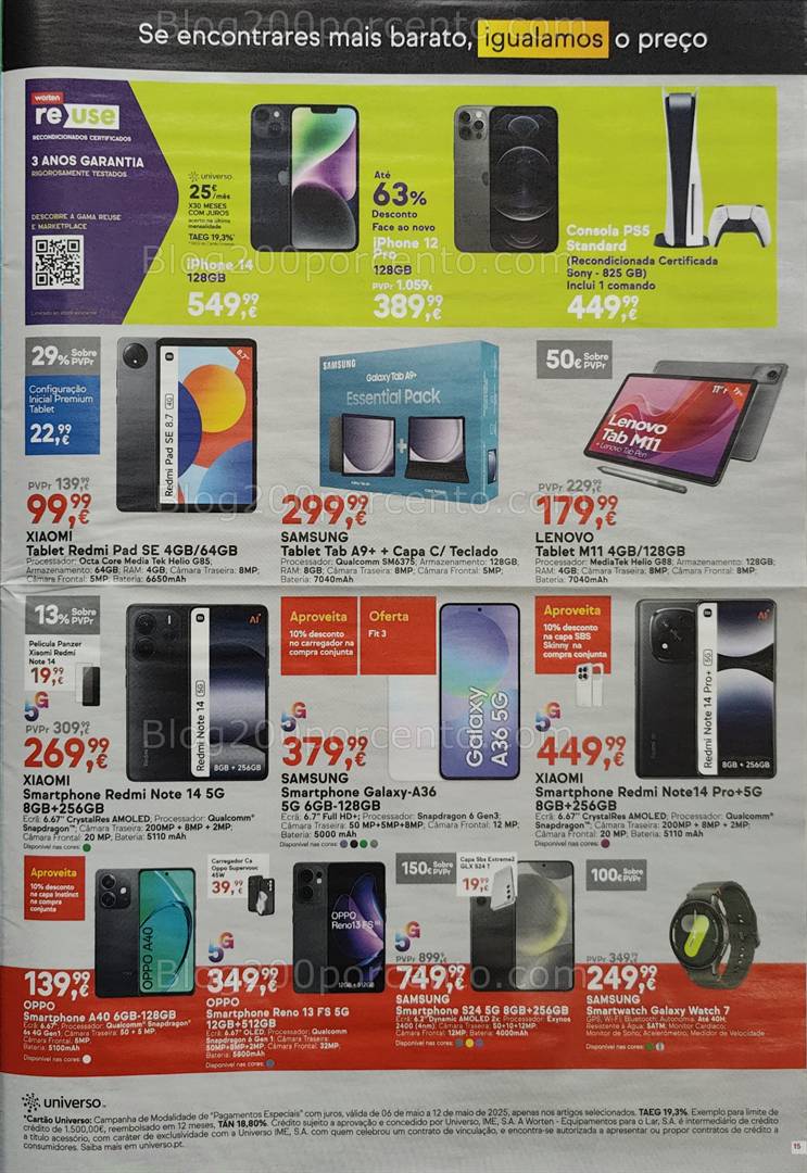 Antevisão Folheto WORTEN Promoções de 6 a 12 maio all