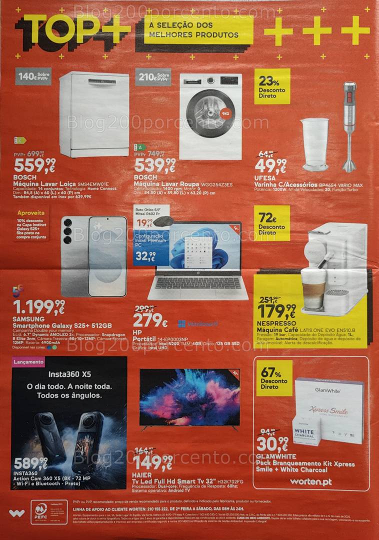 Antevisão Folheto WORTEN Promoções de 6 a 12 maio all