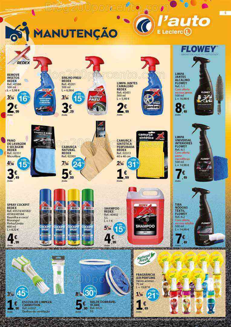 Antevisão Folheto E-LECLERC Auto Promoções de 2 agosto a 1 outubro