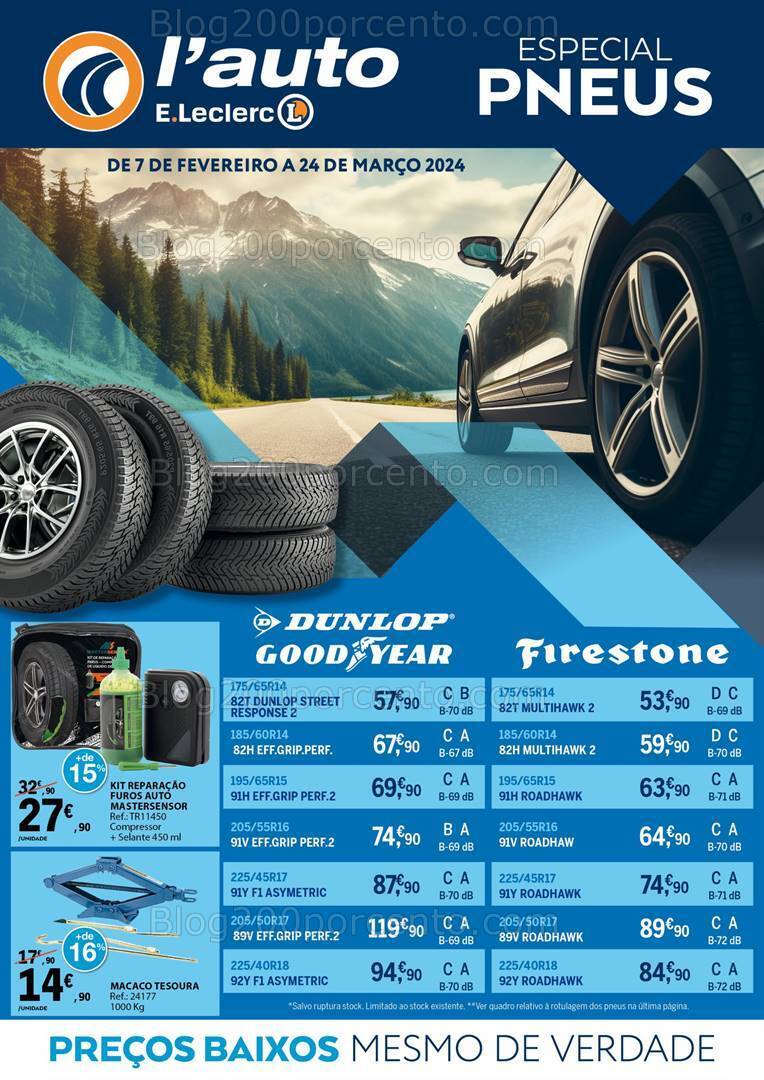 Antevisão Folheto E-LECLERC Auto Promoções de 7 fevereiro a 24 março
