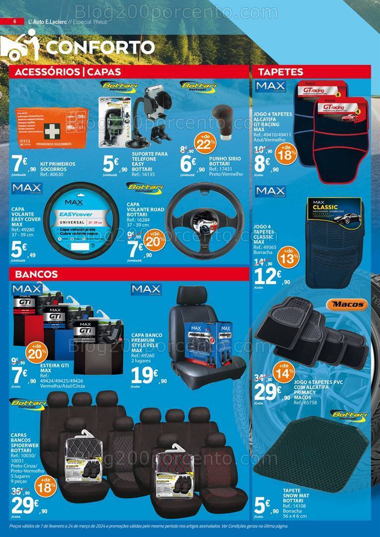 Antevisão Folheto E-LECLERC Auto Promoções de 7 fevereiro a 24 março