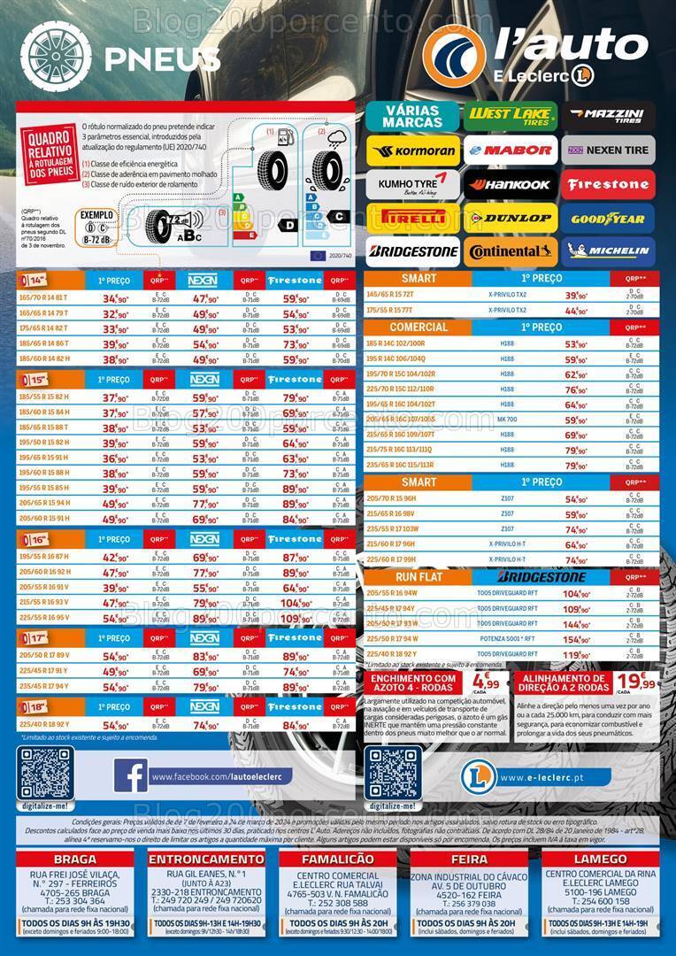 Antevisão Folheto E-LECLERC Auto Promoções de 7 fevereiro a 24 março