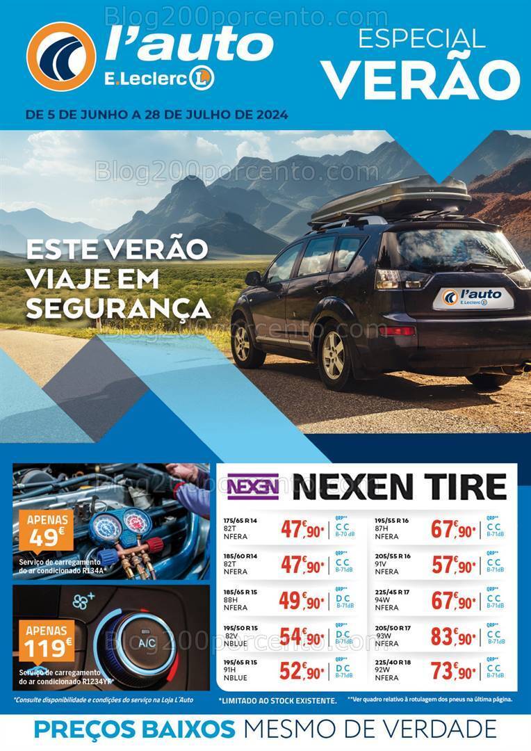 Antevisão Folheto E-LECLERC Auto Promoções de 5 junho a 28 julho