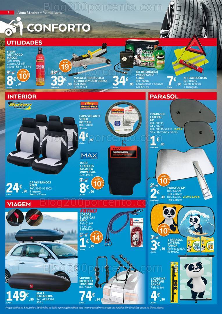 Antevisão Folheto E-LECLERC Auto Promoções de 5 junho a 28 julho