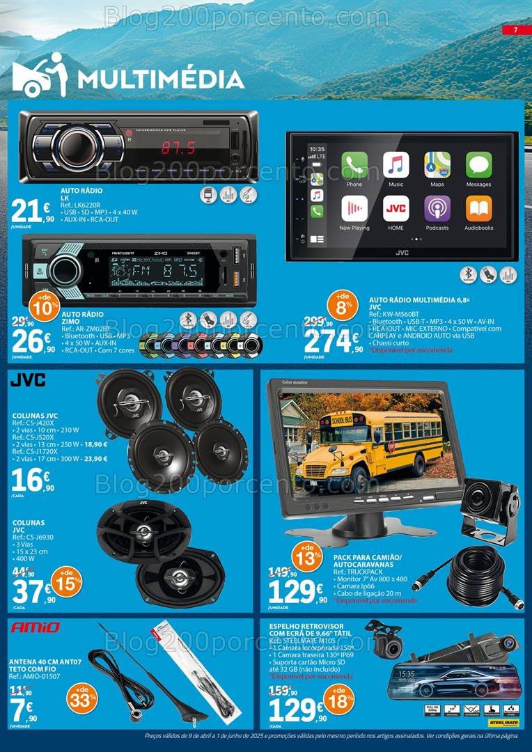 Antevisão Folheto E-LECLERC Auto Promoções de 9 abril a 1 junho