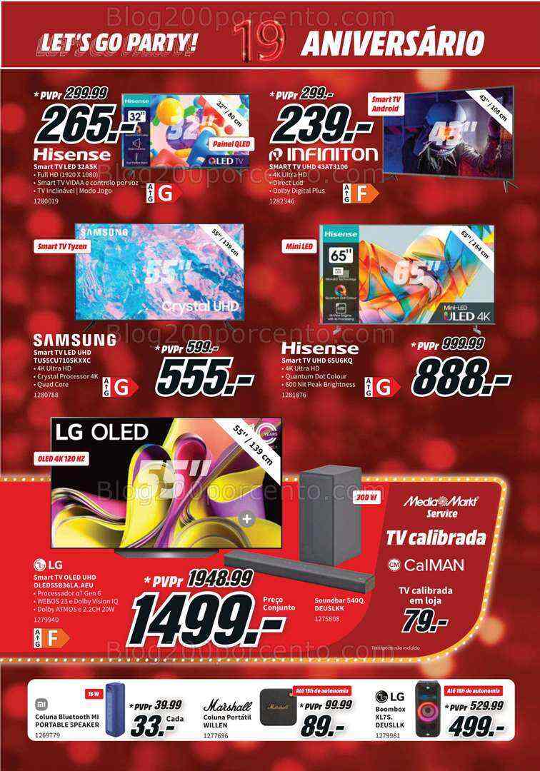 Antevisão Folheto MEDIA MARKT 19º Aniversário Promoções de 4 a 9 julho