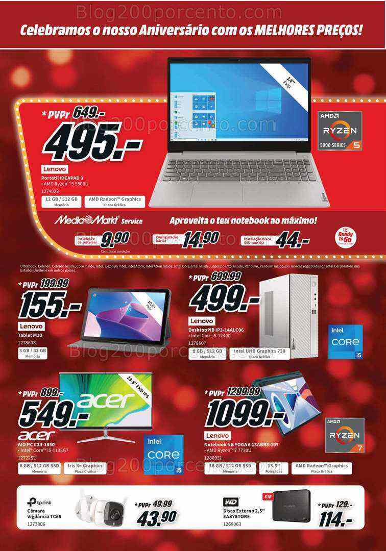 Antevisão Folheto MEDIA MARKT 19º Aniversário Promoções de 4 a 9 julho