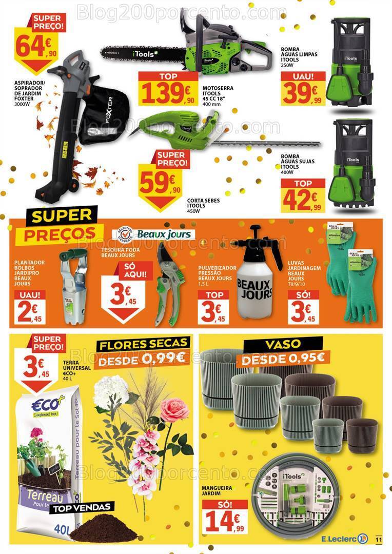 Antevisão Folheto E-LECLERC Aniversário Bazar Promoções de 13 a 29 outubro