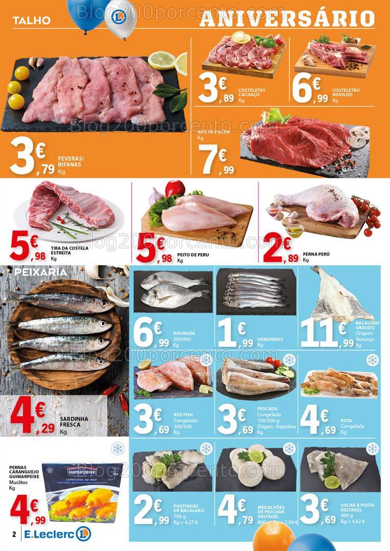 Antevisão Folheto E-LECLERC Aniversário Promoções de 25 julho a 11 agosto