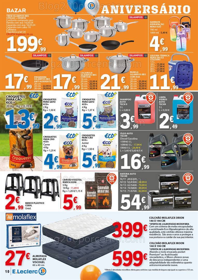 Antevisão Folheto E-LECLERC Aniversário Promoções de 25 julho a 11 agosto