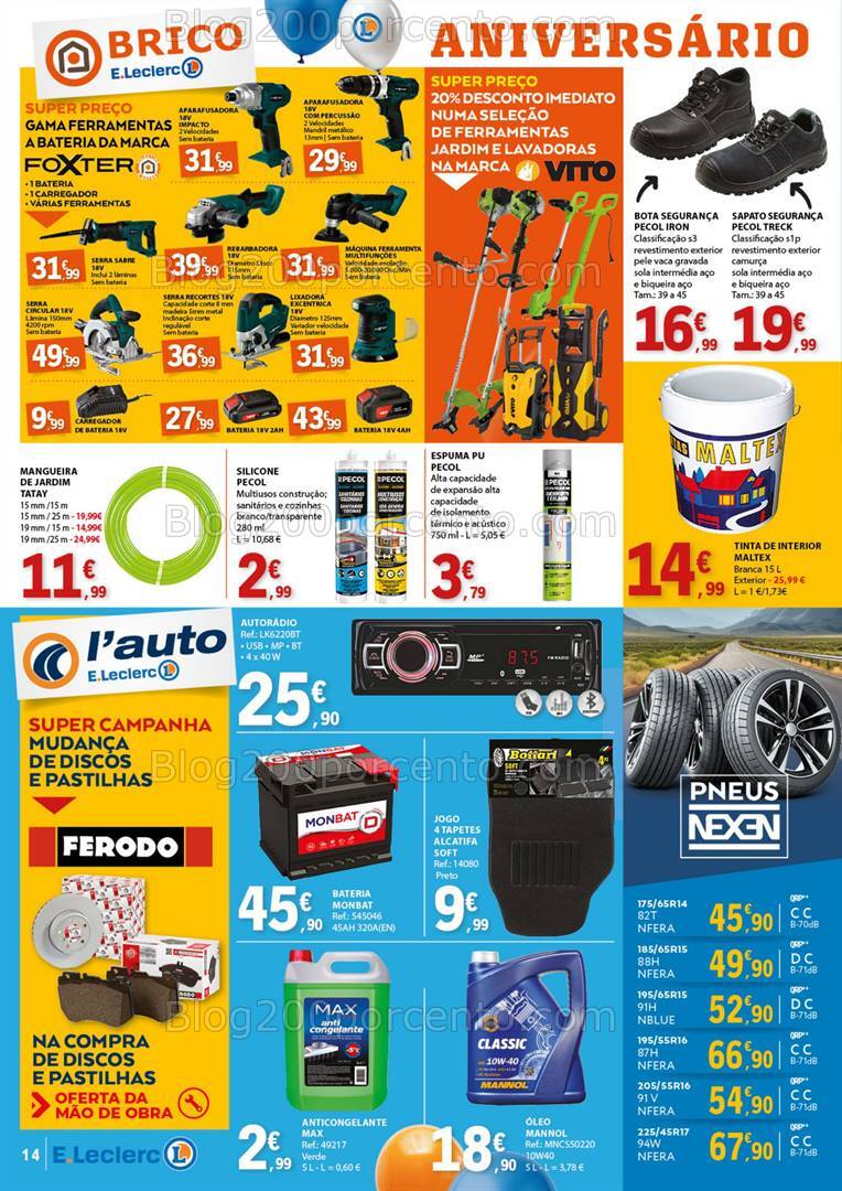Antevisão Folheto E-LECLERC Aniversário Promoções de 25 julho a 11 agosto