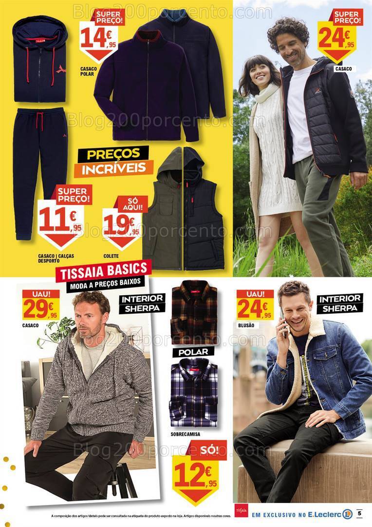 Antevisão Folheto E-LECLERC Especial Moda e Têxtil Promoções de 13 a 29 outubro
