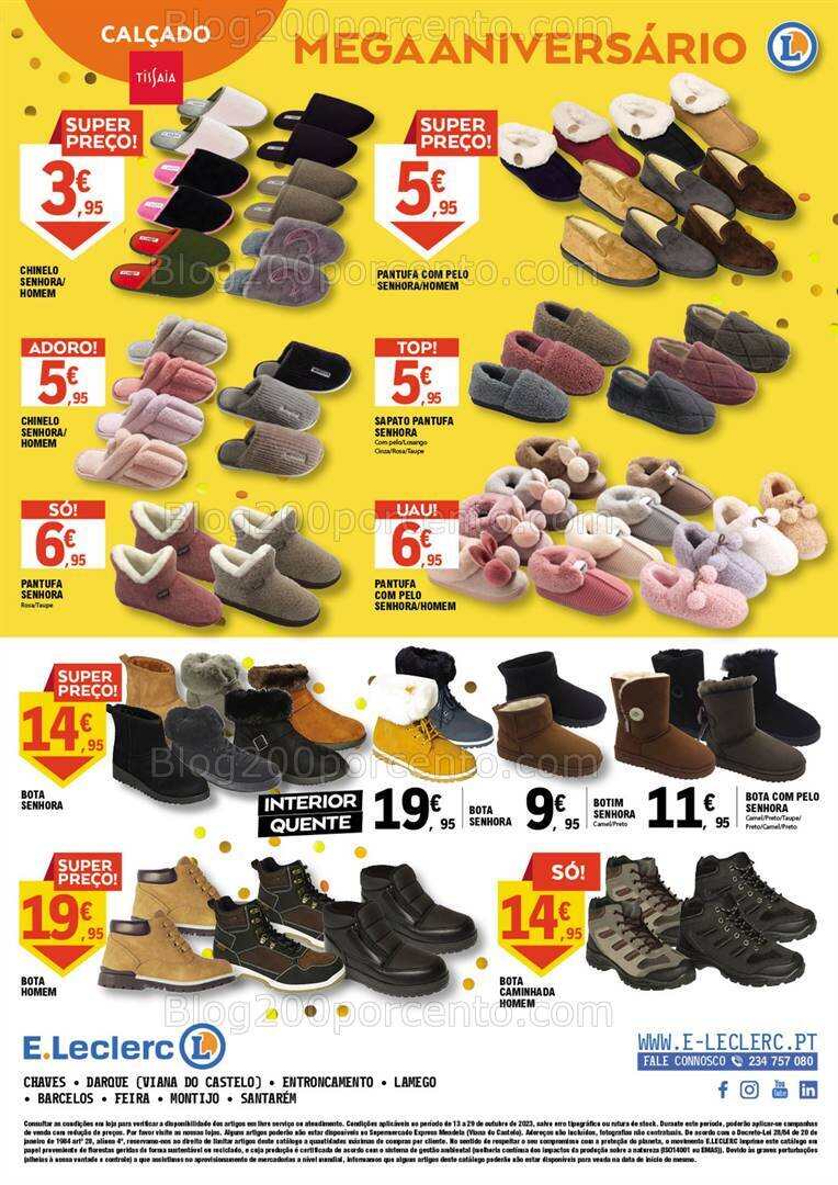 Antevisão Folheto E-LECLERC Especial Moda e Têxtil Promoções de 13 a 29 outubro