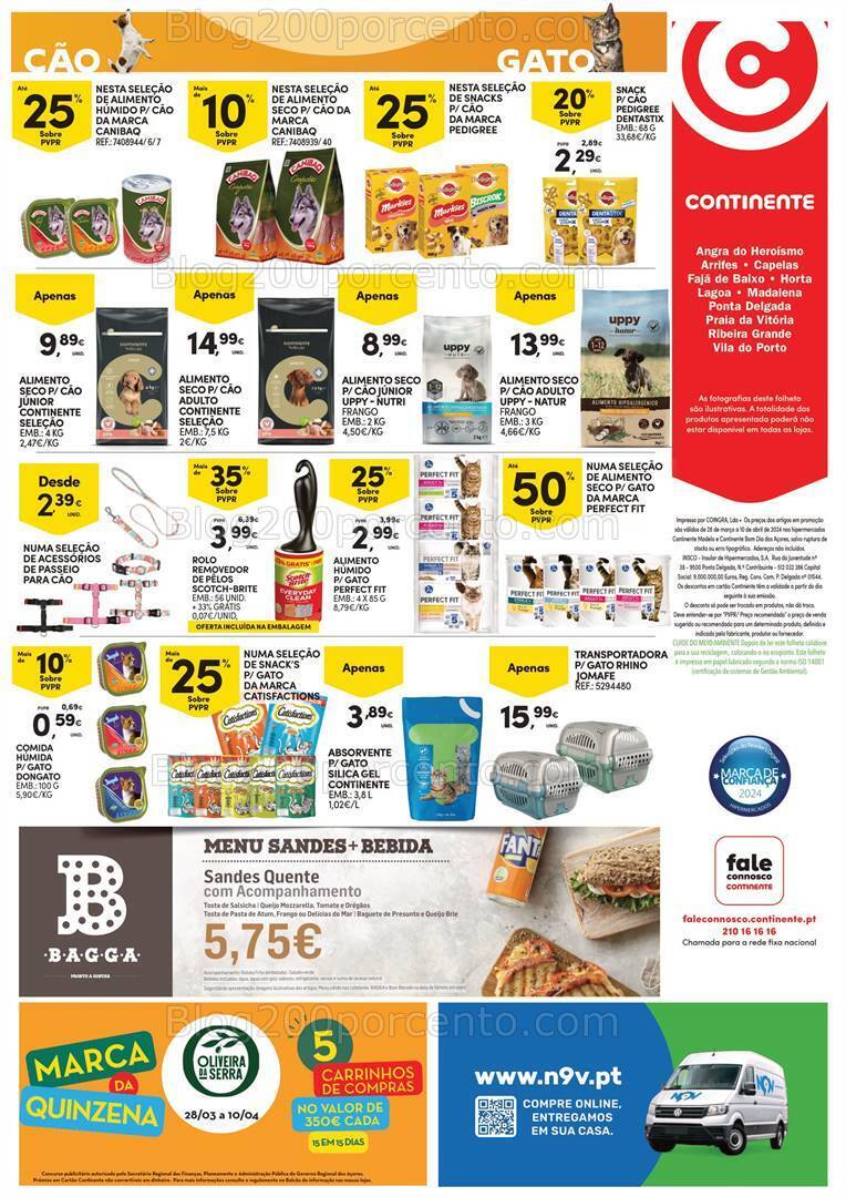 Antevisão Folheto CONTINENTE Açores Promoções de 28 março a 10 abril