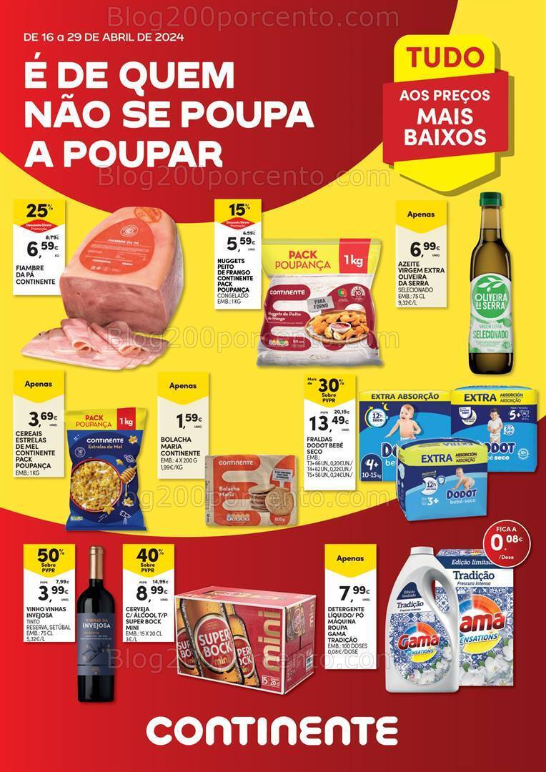 Antevisão Folheto CONTINENTE Açores Especial Poupança Promoções de 16 a 29 abril