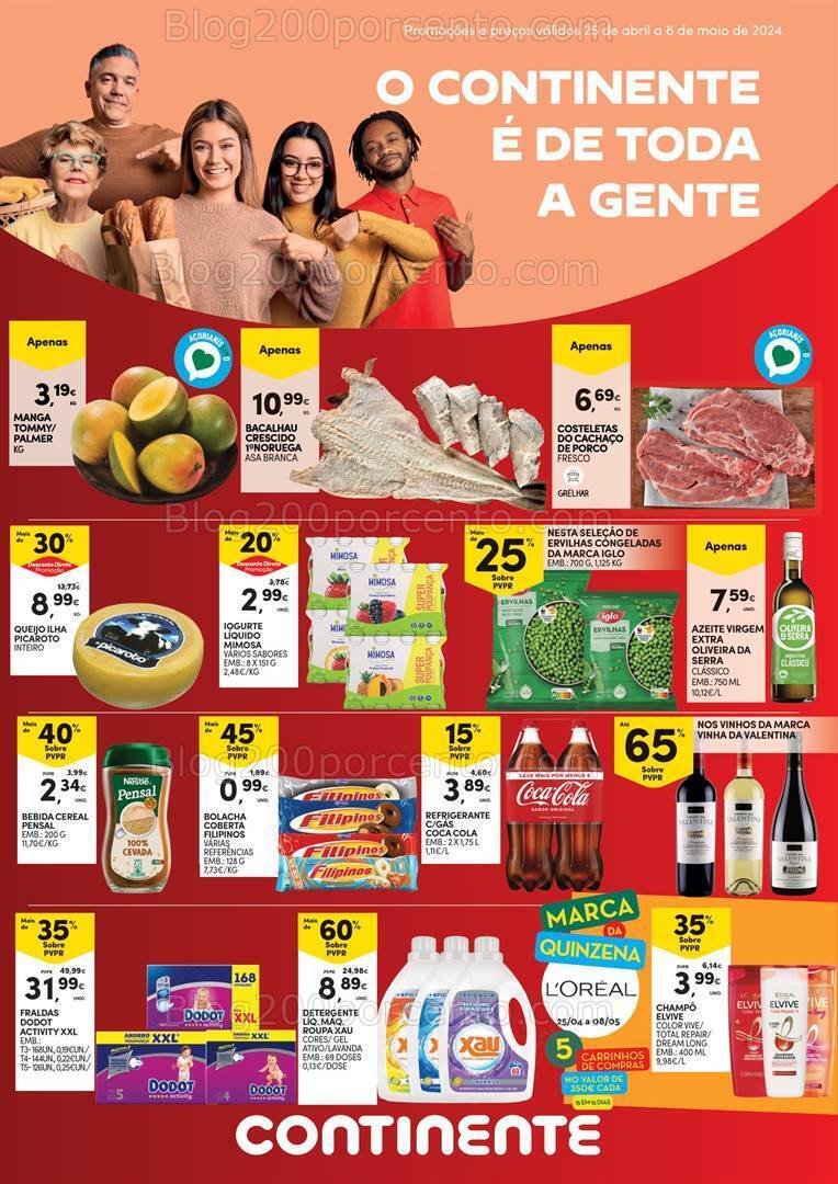 Antevisão Folheto CONTINENTE Açores Promoções de 25 abril a 8 maio