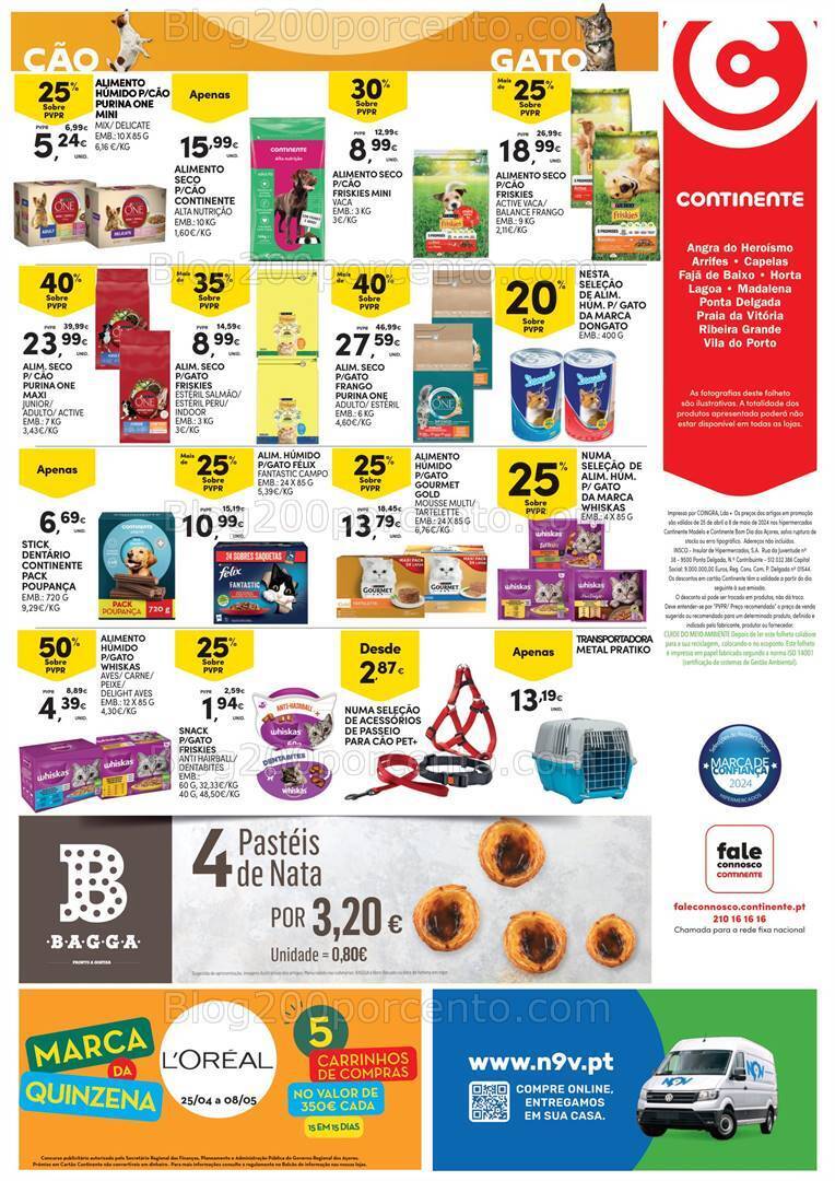 Antevisão Folheto CONTINENTE Açores Promoções de 25 abril a 8 maio