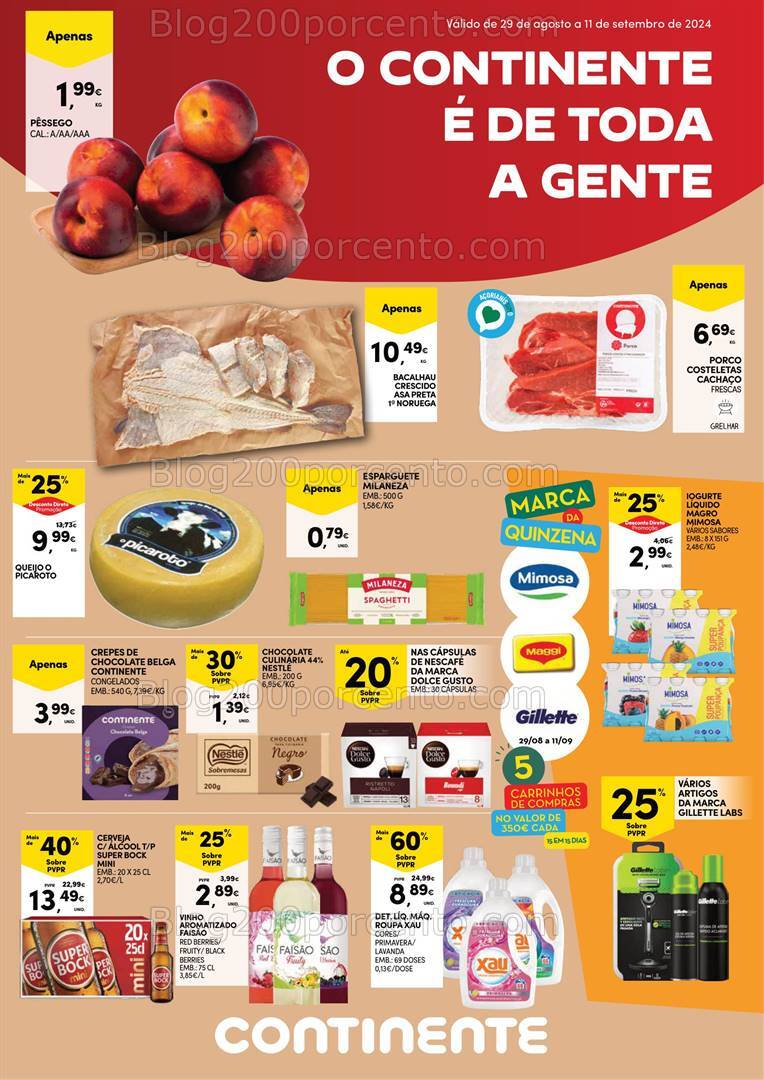 Antevisão Folheto CONTINENTE Açores Promoções de 29 agosto a 11 setembro