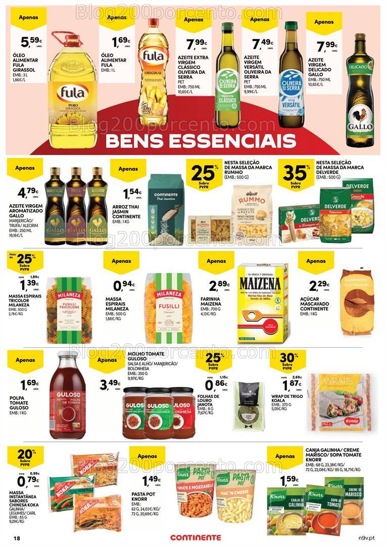 Antevisão Folheto CONTINENTE Açores Promoções de 29 agosto a 11 setembro