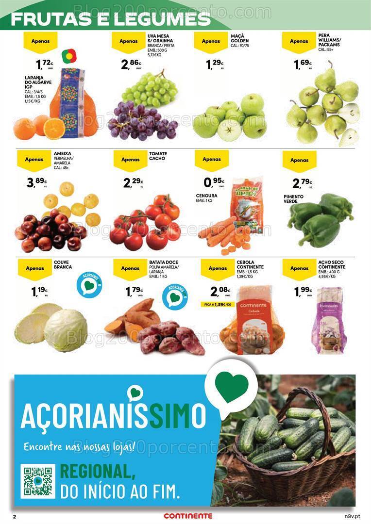 Antevisão Folheto CONTINENTE Açores Promoções de 9 a 22 maio