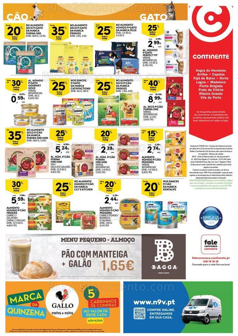 Antevisão Folheto CONTINENTE Açores Promoções de 9 a 22 maio