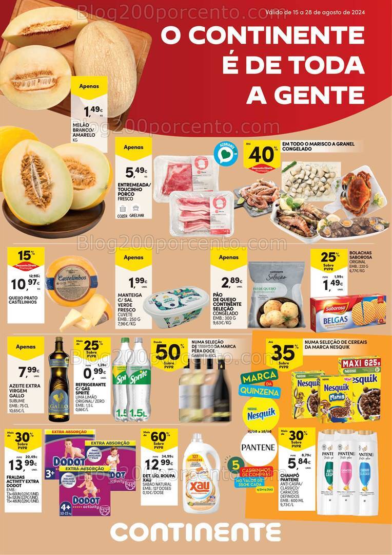 Antevisão Folheto CONTINENTE Açores Promoções até 28 agosto