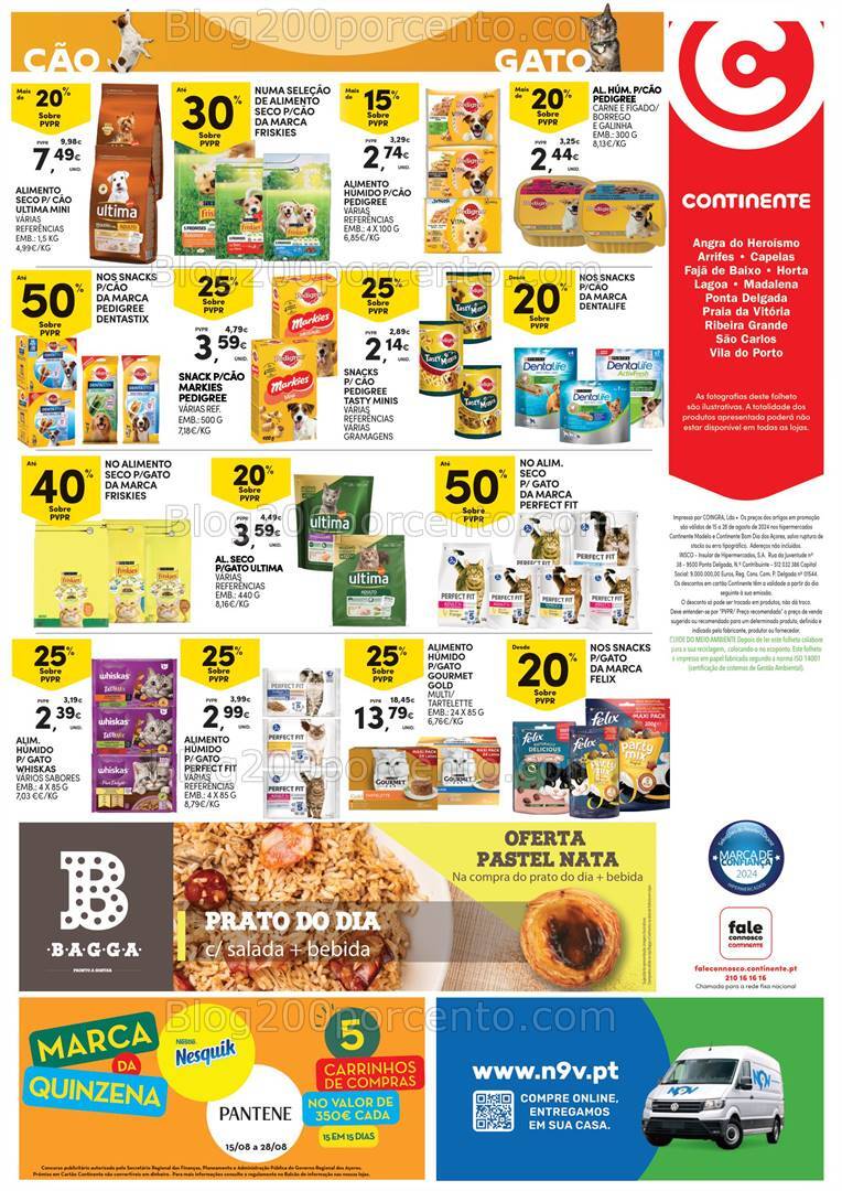 Antevisão Folheto CONTINENTE Açores Promoções até 28 agosto