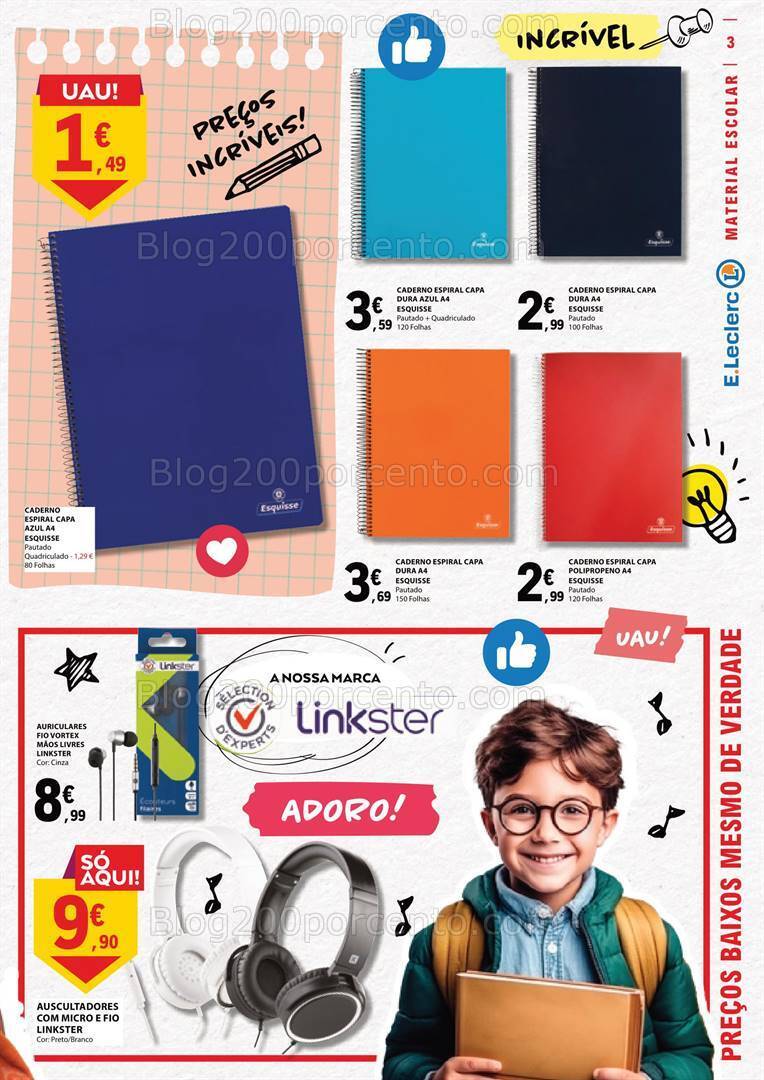 Antevisão Folheto E-LECLERC Guia Promoções de 1 a 30 setembro