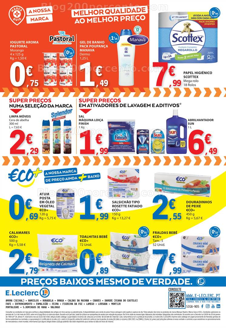 Antevisão Folheto E-LECLERC Promoções Fim de Semana - 2 a 4 de maio