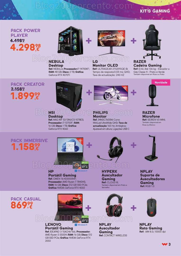 Antevisão Folheto WORTEN Gaming Promoções de 8 a 24 abril