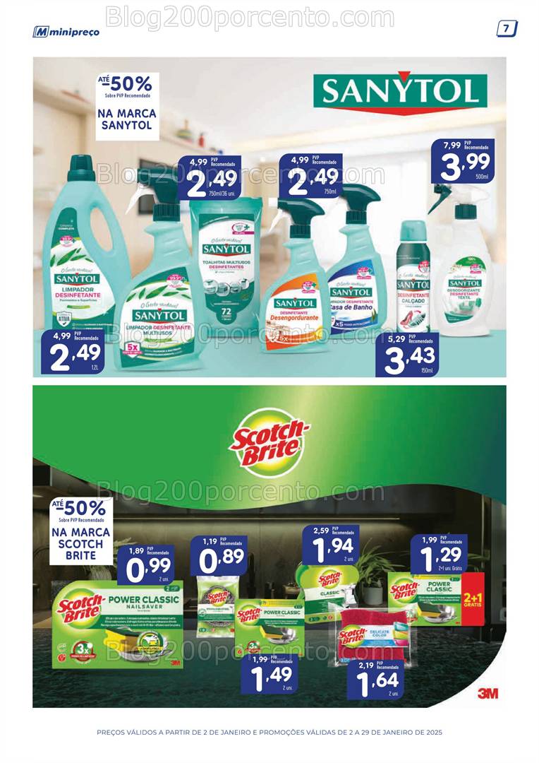 Antevisão Folheto MINIPREÇO Bebé + Grandes Marcas Promoções de 2 a 29 janeiro