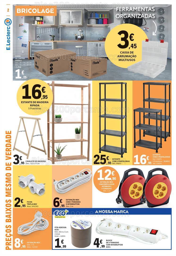 Antevisão Folheto E-LECLERC Bazar Promoções de 14 a 27 setembro