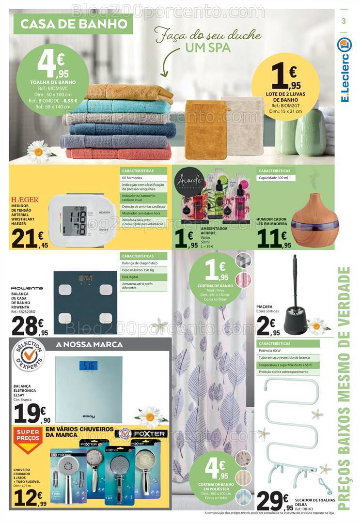 Antevisão Folheto E-LECLERC Bazar Promoções de 14 a 27 setembro