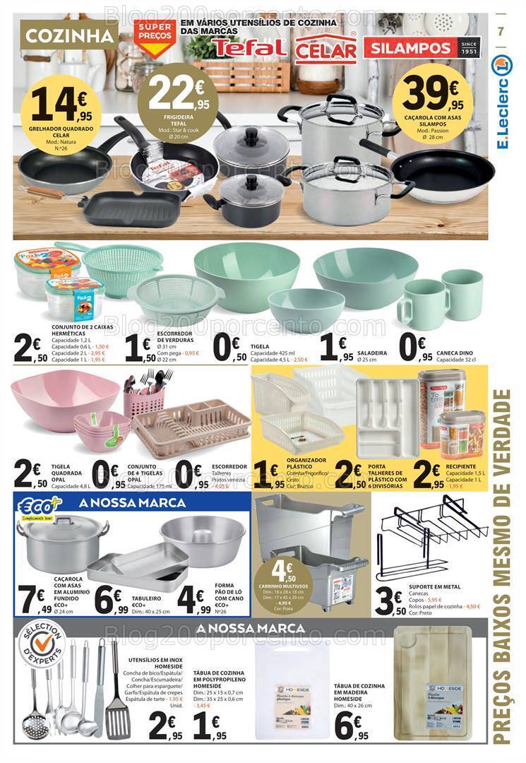 Antevisão Folheto E-LECLERC Bazar Promoções de 14 a 27 setembro