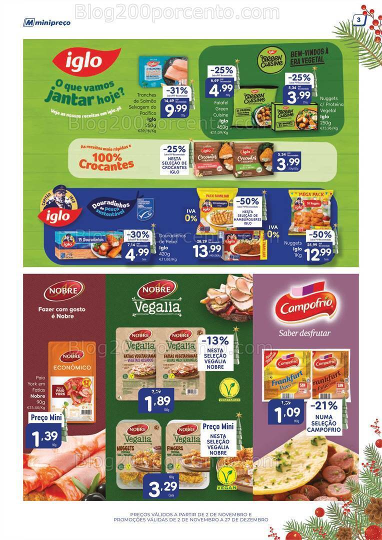 Antevisão Folheto MINIPREÇO Grandes Marcas Natal - 2 novembro a 27 dezembro