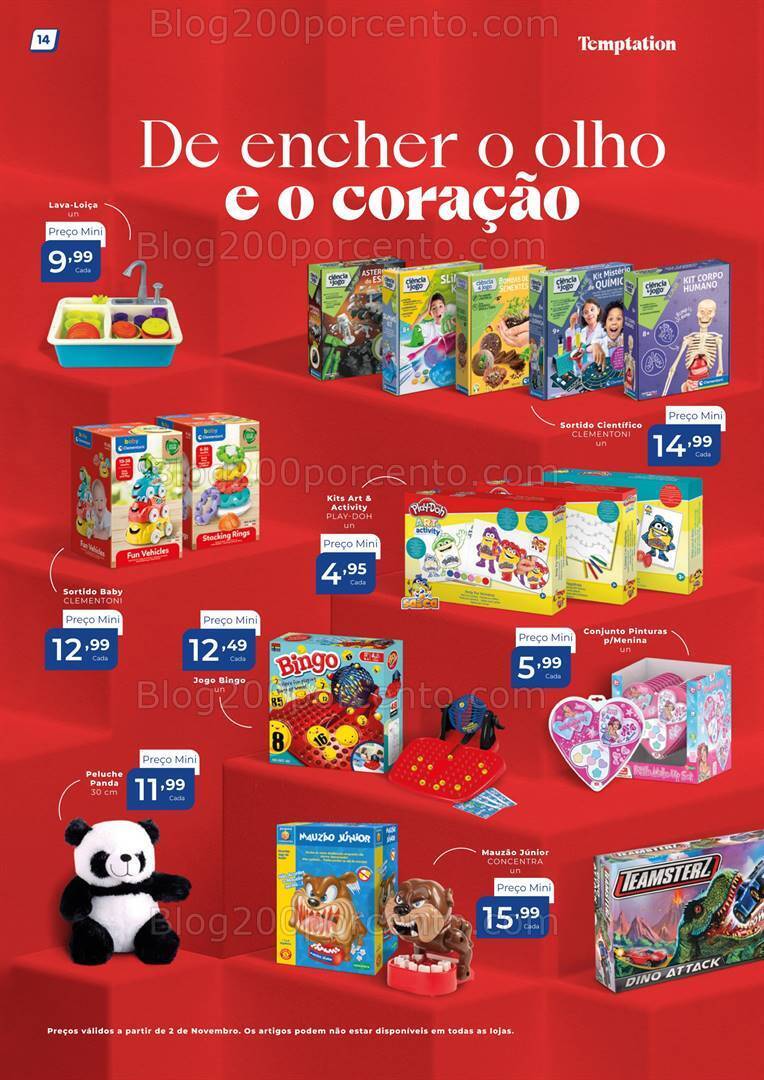 Antevisão Folheto MINIPREÇO Temptation Natal Promoções a partir de 2 novembro