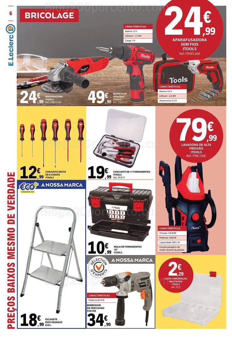 Antevisão Folheto E-LECLERC Bazar Promoções de 17 a 30 agosto