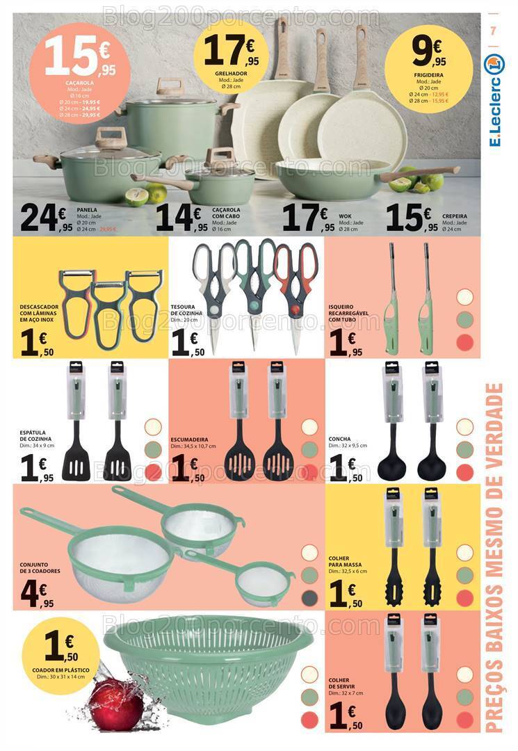 Antevisão Folheto E-LECLERC Bazar Promoções de 31 agosto a 13 setembro