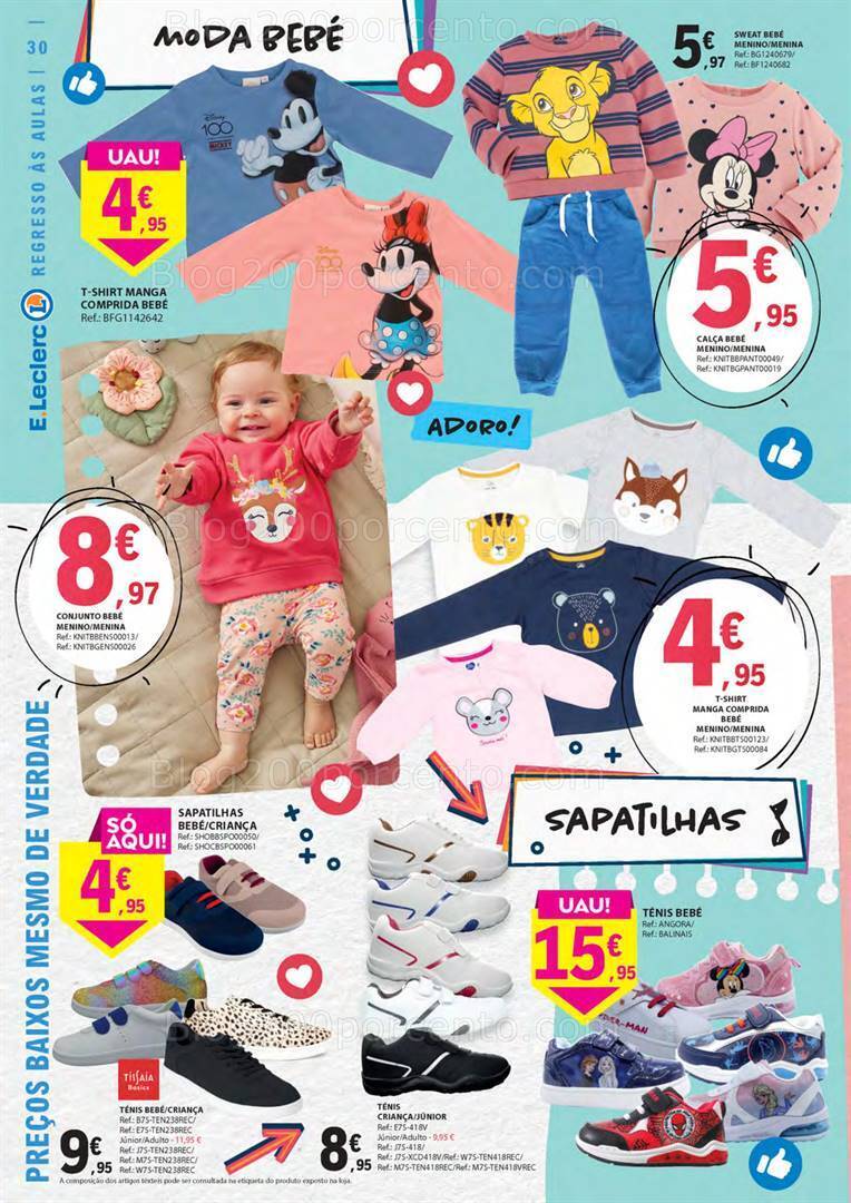 Antevisão Folheto E-LECLERC Regresso às Aulas Promoções de 15 agosto a 10 setembro