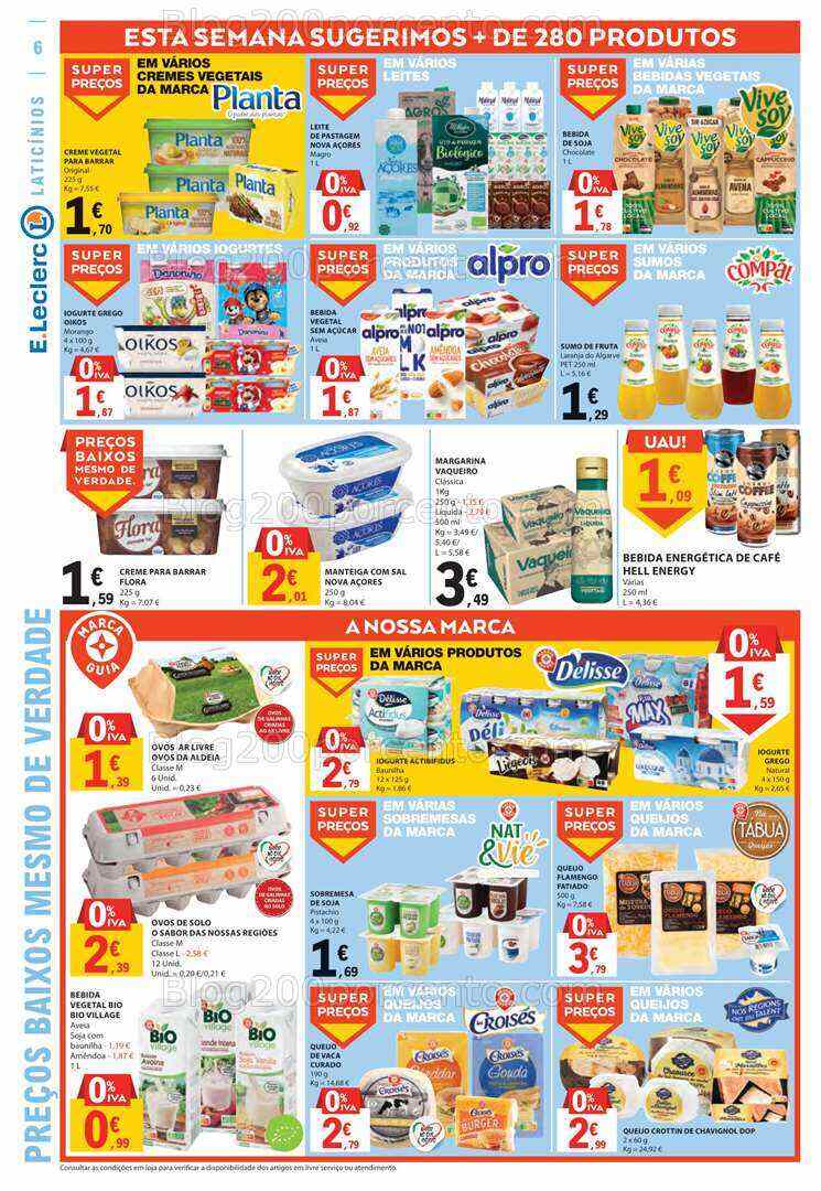 Antevisão Folheto E-LECLERC Promoções de 10 a 16 agosto