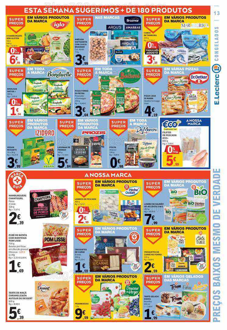 Antevisão Folheto E-LECLERC Promoções de 10 a 16 agosto