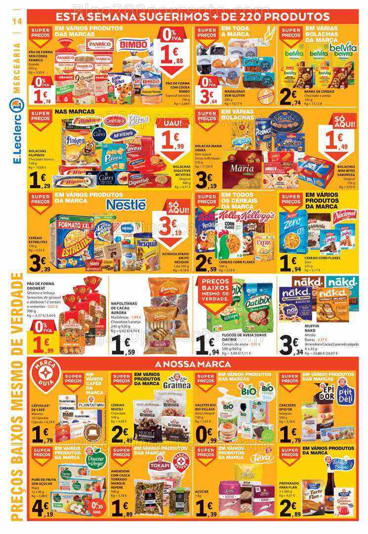 Antevisão Folheto E-LECLERC Promoções de 10 a 16 agosto