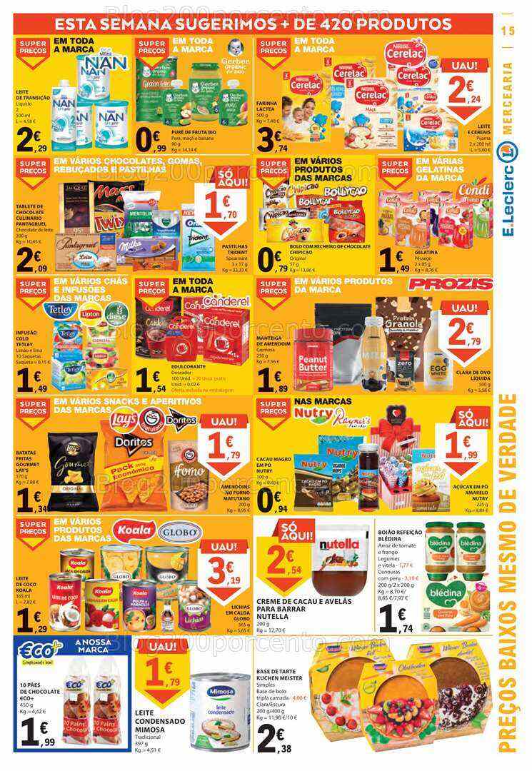 Antevisão Folheto E-LECLERC Promoções de 10 a 16 agosto