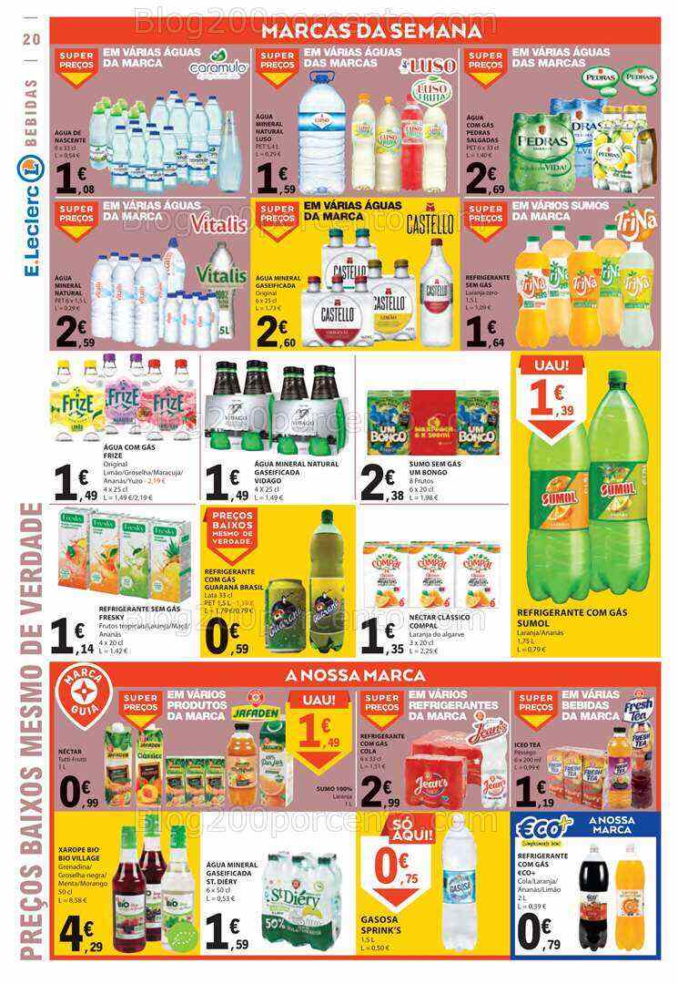 Antevisão Folheto E-LECLERC Promoções de 10 a 16 agosto