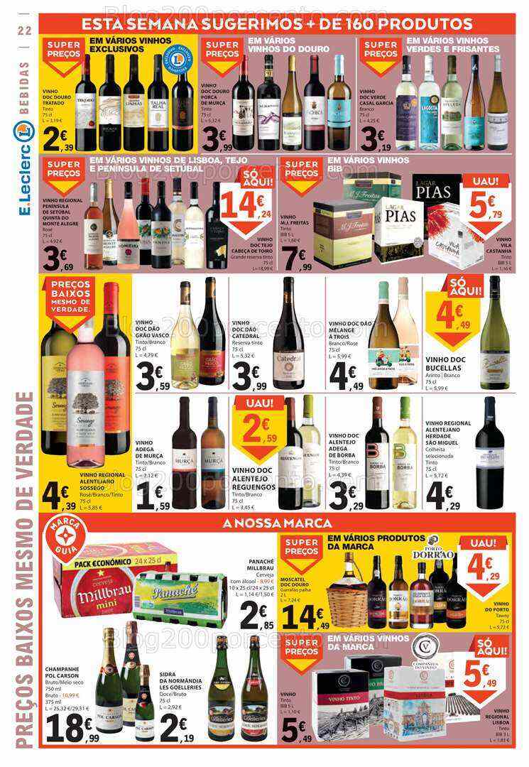 Antevisão Folheto E-LECLERC Promoções de 10 a 16 agosto