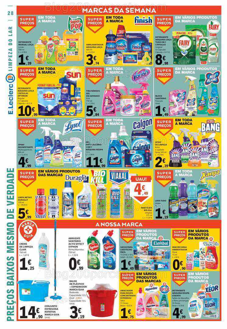 Antevisão Folheto E-LECLERC Promoções de 10 a 16 agosto