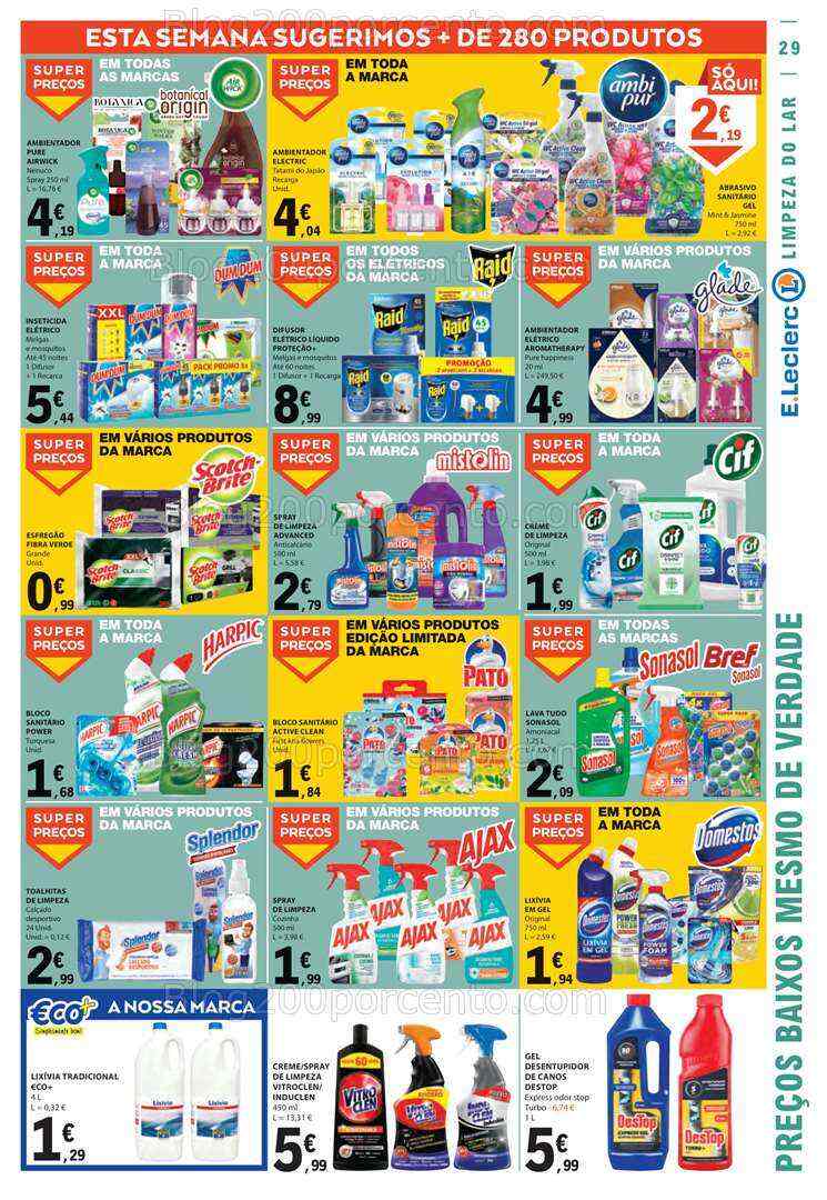Antevisão Folheto E-LECLERC Promoções de 10 a 16 agosto