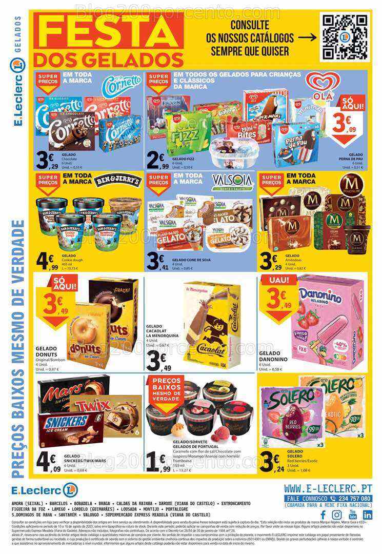 Antevisão Folheto E-LECLERC Promoções de 10 a 16 agosto