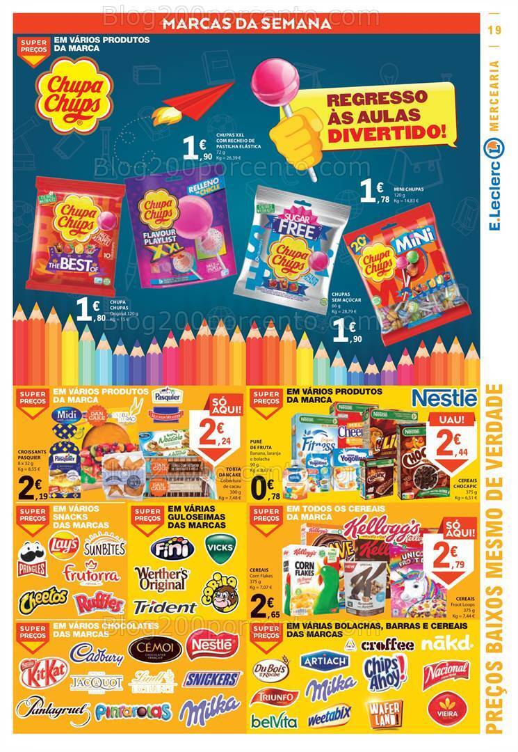 Antevisão Folheto E-LECLERC Promoções de 31 agosto a 6 setembro