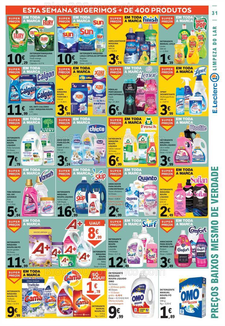 Antevisão Folheto E-LECLERC Promoções de 31 agosto a 6 setembro